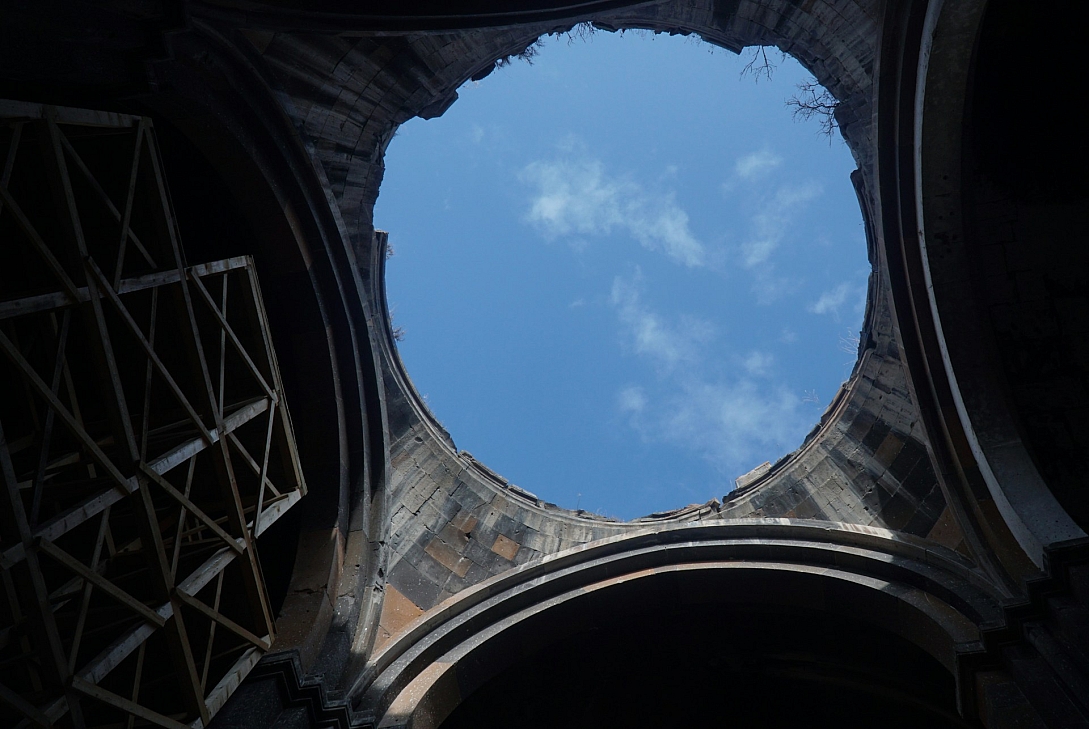 building in ani kars blue sky