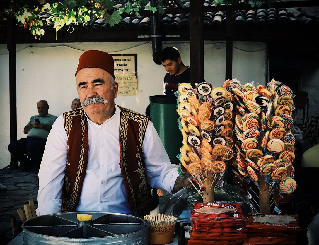 street vendor in the market